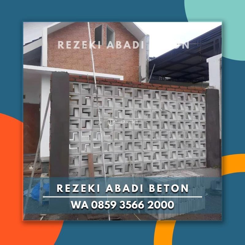 Roster Beton Pagar Rumah Anti Tampias di Puncu - Nganjuk