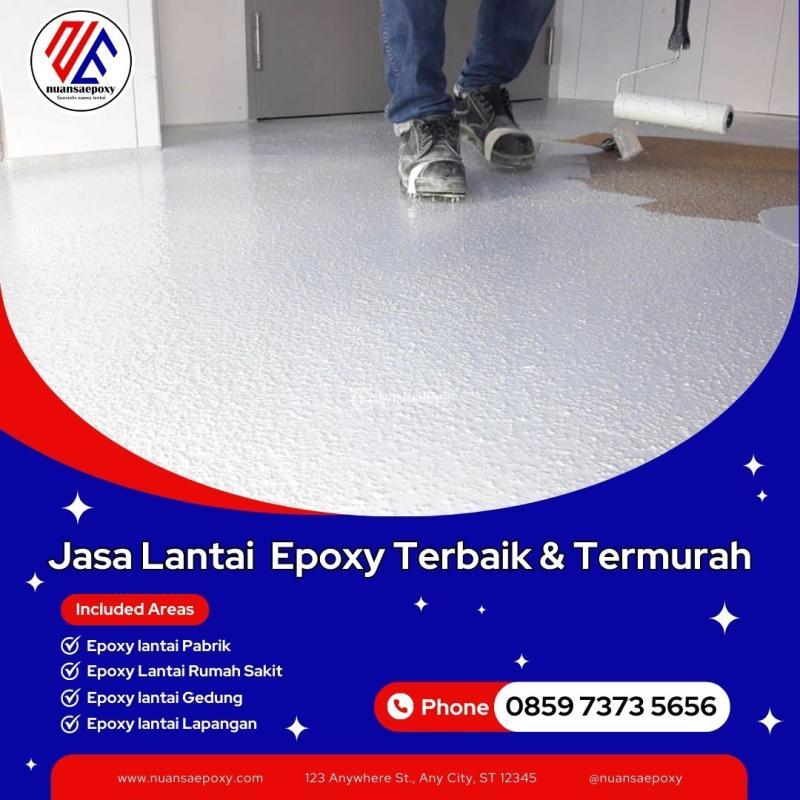 Jasa Cat Epoxy Lantai Gudang Produksi Pabrik Basement Serta Lapangan Olahraga - Bogor
