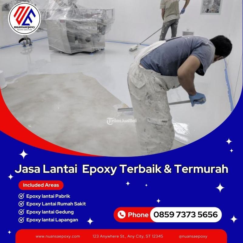 Jasa Cat Epoxy Lantai Gudang Produksi Pabrik Basement Serta Lapangan Olahraga - Bogor