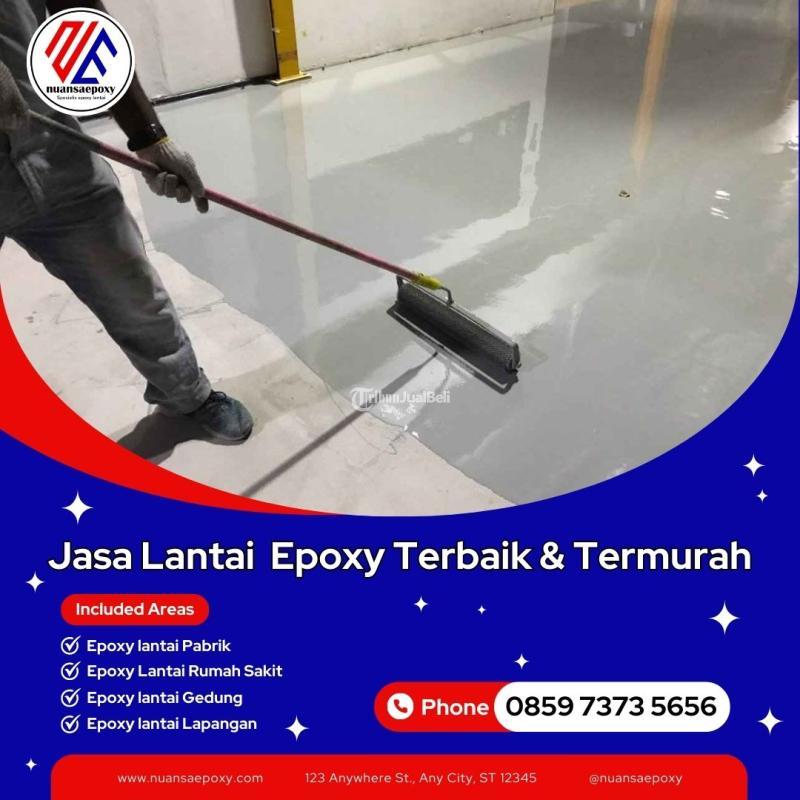 Jasa Cat Epoxy Lantai Gudang Produksi Pabrik Basement Serta Lapangan Olahraga - Bogor
