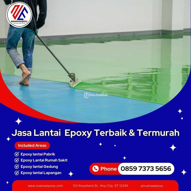 Jasa Cat Epoxy Lantai Gudang, Pabrik, Berpengalaman, Nuansa Epoxy - Bogor