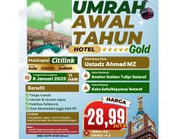 Umroh Awal Tahun GOLD 8 Januari 2025 11 Hari Hotel Bintang 5 Terbaik - Solo