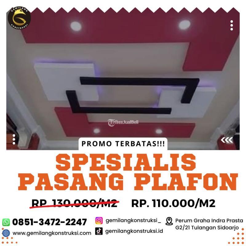Jasa Plafon Anyaman Bambu - Gresik 