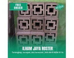 Pagar Roster Beton Minimalis Modern di Tandes - Surabaya