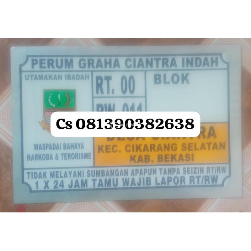 Plat Nomor Rumah di Jogja - Yogyakarta 