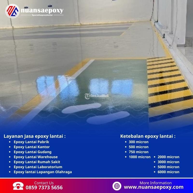 Jasa Pengecatan Lantai Epoxy untuk Industri dan Komersial Nuansa Epoxy - Jakarta Barat