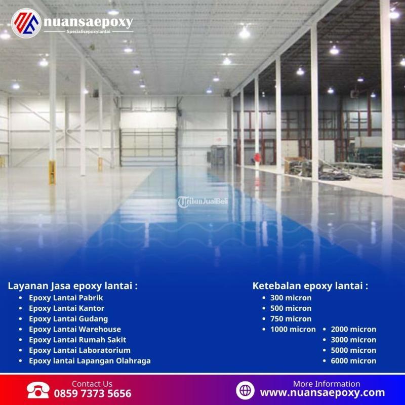 Jasa Pengecatan Lantai Epoxy untuk Industri dan Komersial Nuansa Epoxy - Jakarta Barat