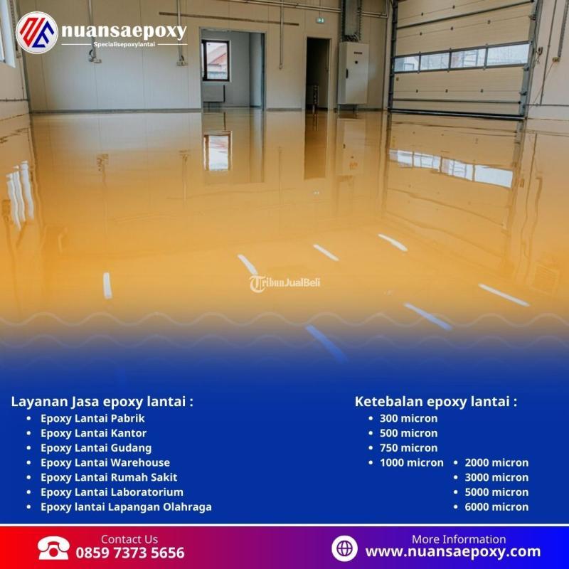 Jasa Pengecatan Lantai Epoxy untuk Industri dan Komersial Nuansa Epoxy - Jakarta Barat