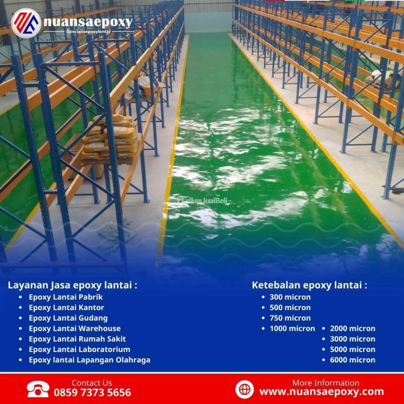 Cat Lantai Epoxy Tahan Lama untuk Area Tinggi Lalu Lintas Nuansa Epoxy - Jakarta Barat