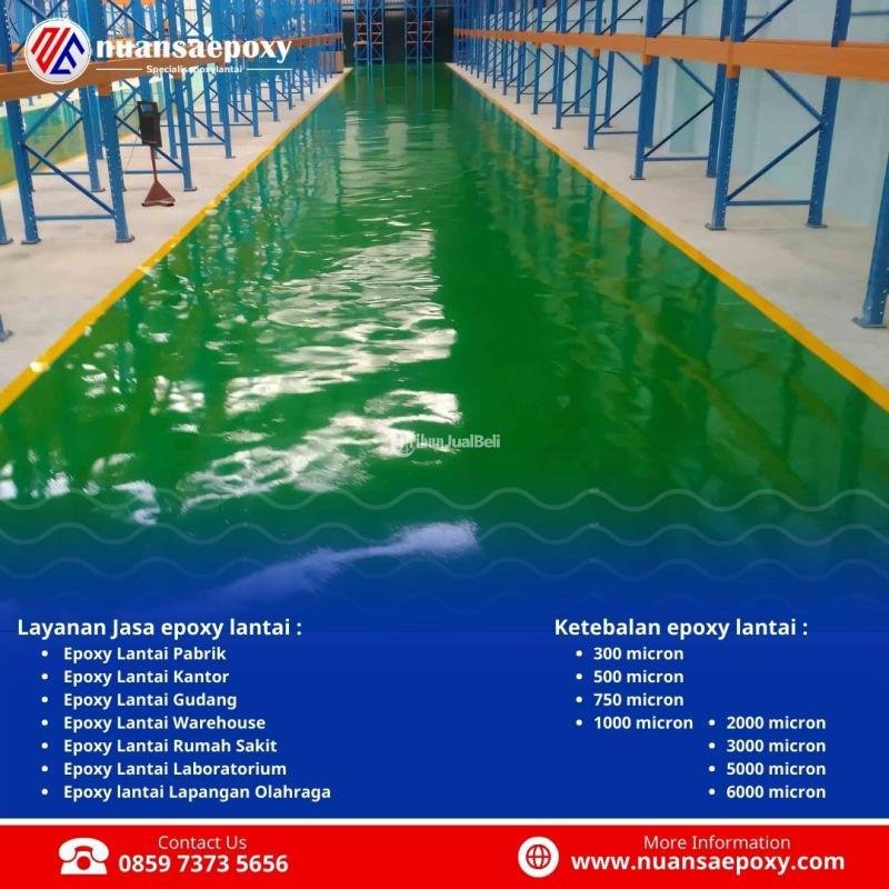 Cat Lantai Epoxy Tahan Lama untuk Area Tinggi Lalu Lintas Nuansa Epoxy - Jakarta Barat