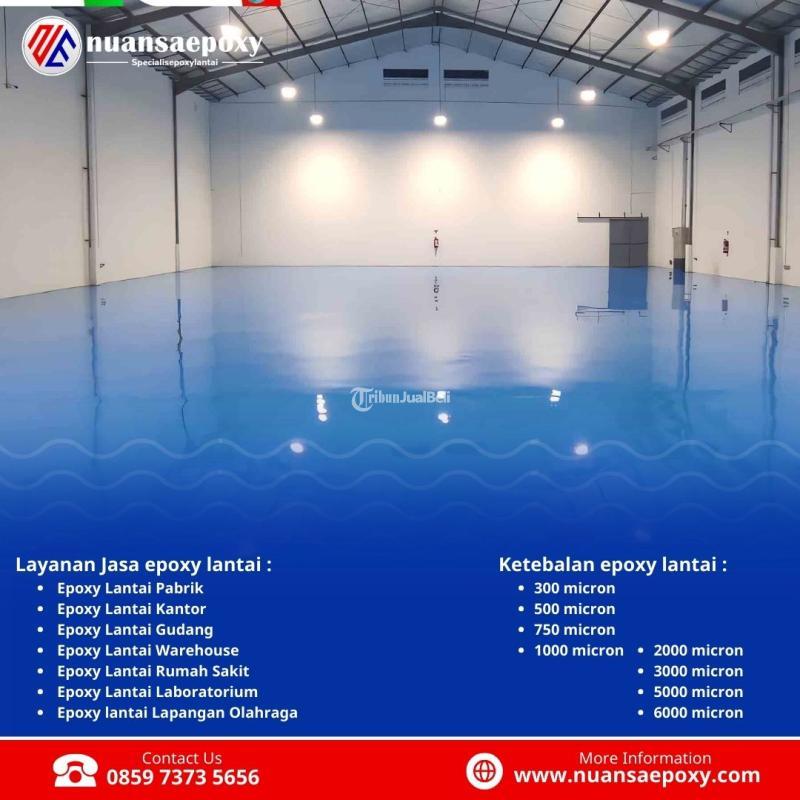 Cat Lantai Epoxy Tahan Lama untuk Area Tinggi Lalu Lintas Nuansa Epoxy - Jakarta Barat