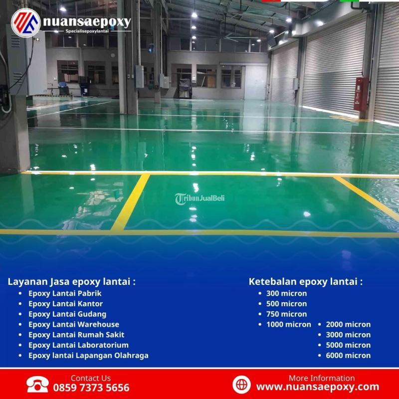 Cat Lantai Epoxy Tahan Lama untuk Area Tinggi Lalu Lintas Nuansa Epoxy - Jakarta Barat