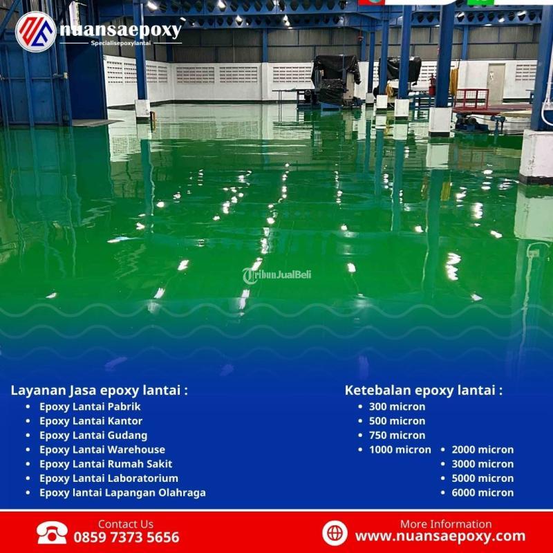Cat Lantai Epoxy Tahan Lama untuk Area Tinggi Lalu Lintas Nuansa Epoxy - Jakarta Barat