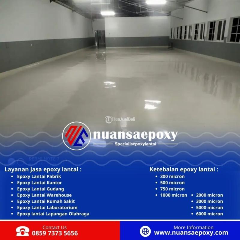 Epoxy Floor Coating Lantai Tahan Lama dan Mudah Perawatan Nuansa Epoxy - Jakarta Barat