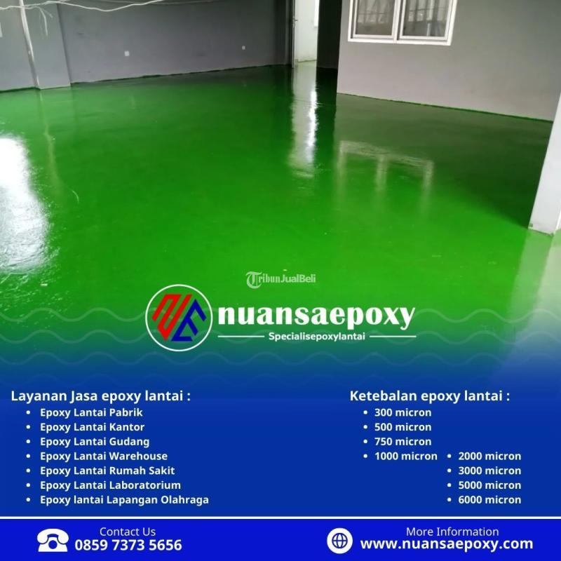 Lantai Epoxy untuk Interior dan Eksterior, Tahan terhadap Cuaca Nuansa Epoxy - Jakarta Barat