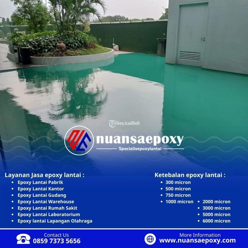 Lantai Epoxy untuk Interior dan Eksterior, Tahan terhadap Cuaca Nuansa Epoxy - Jakarta Barat