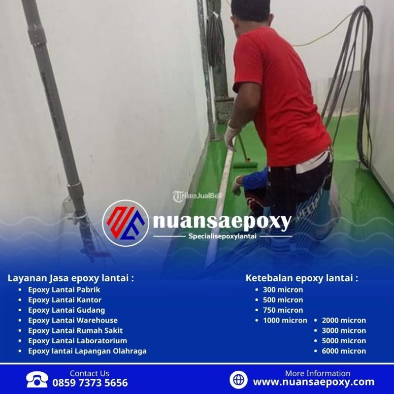 Lantai Epoxy untuk Interior dan Eksterior, Tahan terhadap Cuaca Nuansa Epoxy - Jakarta Barat