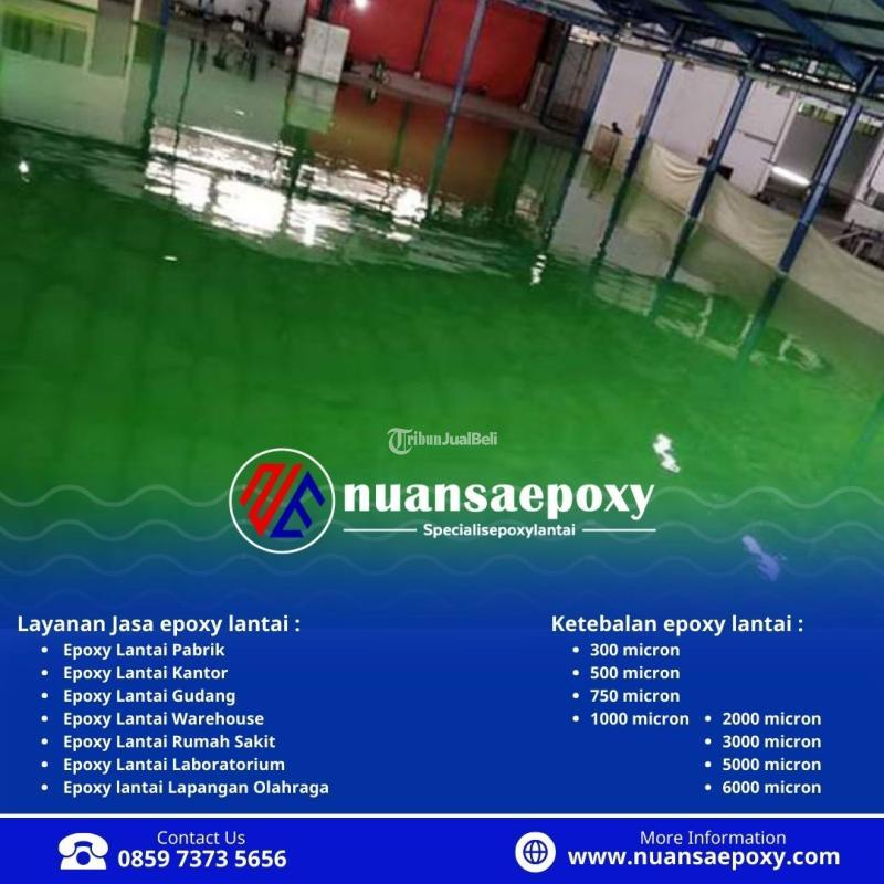 Lantai Epoxy untuk Interior dan Eksterior, Tahan terhadap Cuaca Nuansa Epoxy - Jakarta Barat