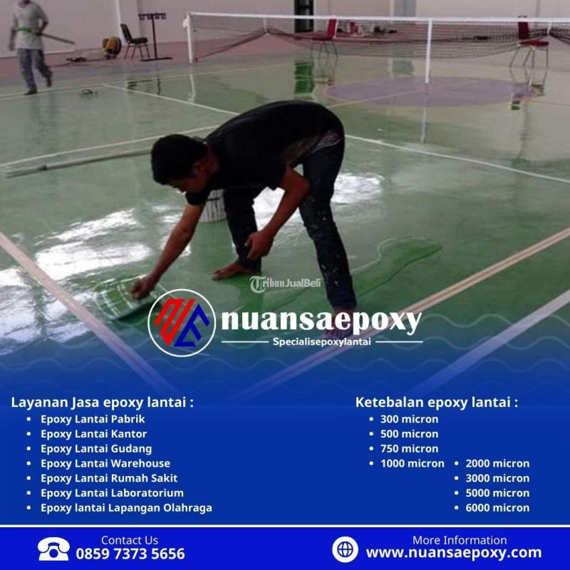 Lantai Epoxy untuk Interior dan Eksterior, Tahan terhadap Cuaca Nuansa Epoxy - Jakarta Barat