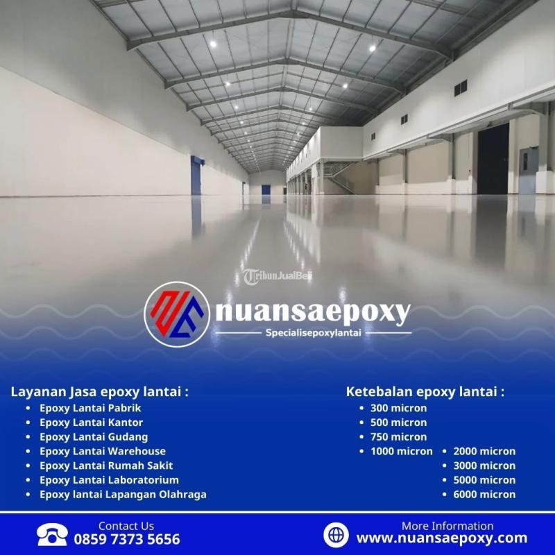 Layanan Cat Lantai Epoxy untuk Rumah Makan dan Kafe Gudang Pabrik - Jakarta Barat