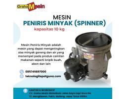 Mesin Peniris Minyak Spinner Kapasitas - Malang 