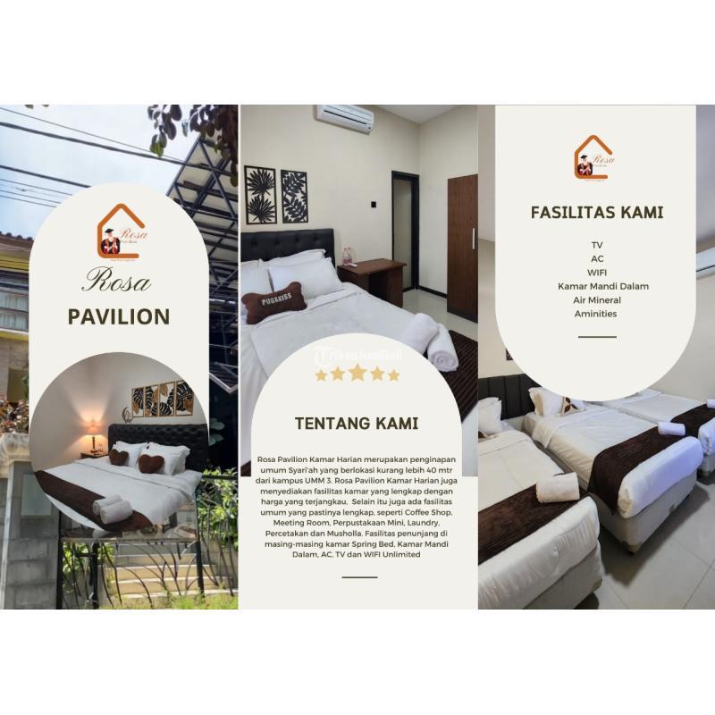 Disewakan Kamar Harian Fasum Lengkap - Malang