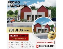 Dijual Rumah Scandinavian, LT. 100m2, LB. 40m2, Hargaa 200Jutaan, Bisa KPR, di Karangmojo, Wonosari - Gunungkidul