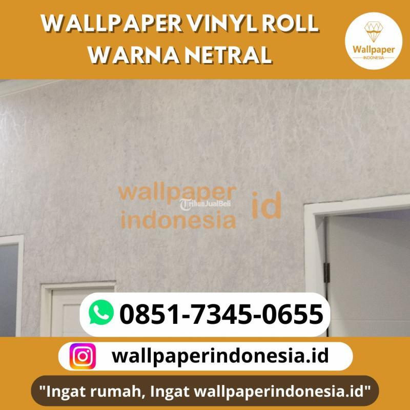 Wallpaper Vinyl Roll Warna Netral - Malang 