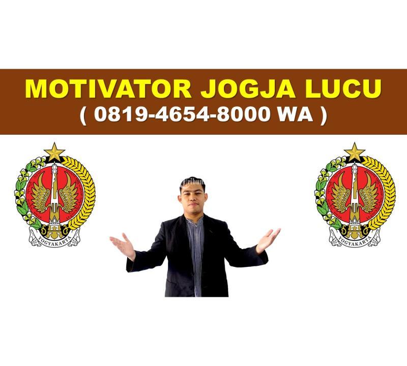 Layanan Pembicara Motivasi ASN Jogja Bersertifikat Resmi - Yogyakarta 