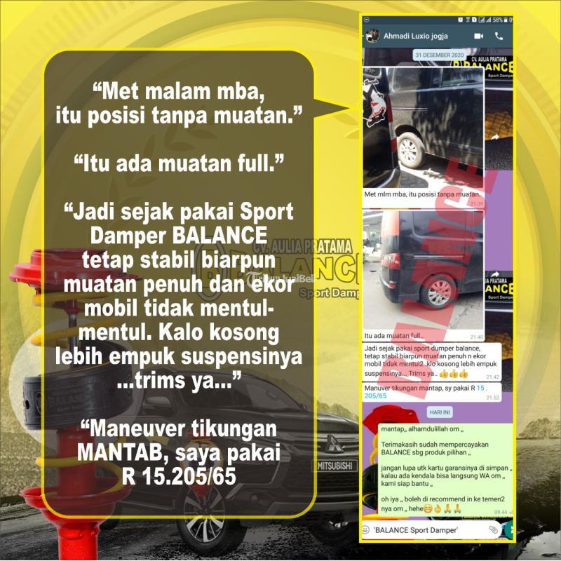 Bantingan Mobil Jauh Lebih Empuk dan Stabil setelah Pakai Balance Spring Buffer - Pekanbaru