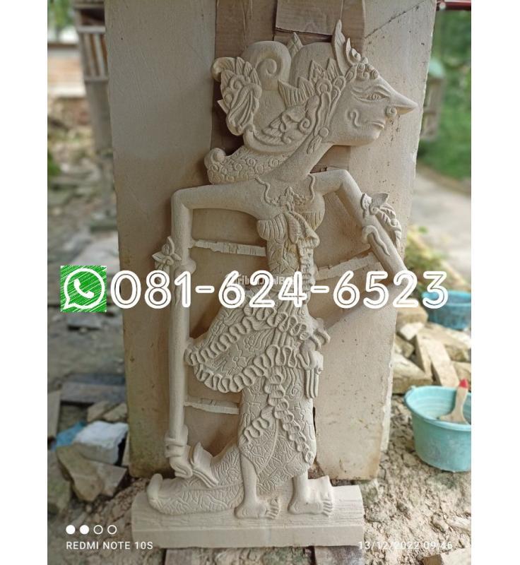 Relief Hiasan Dinding Wayang Batu Alam Paras Ukiran Jogja - Gunung Kidul