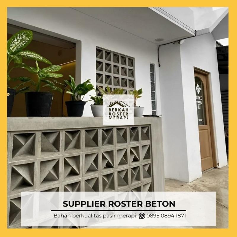 Produsen Roster Beton, Pagar Anti Tampias Hujan, di Toroh, Grobogan - Jawa Tengah