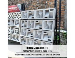 Jual Roster Beton, Berbagai Macam Ukuran dan Motif, Terlengkap di Bangil - Pasuruan