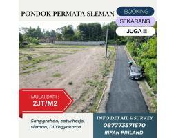 Dijual Tanah Kavling, Luas Tanah 89m2, Harga Mulai 2jt Per Meter, Lokasi Pondok Permata, Dekat RSUD Sleman - Yogyakarta