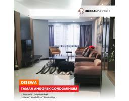 Disewakan Apartemen Comfortable Taman Anggrek Condominium Fully Furnished 3 Bedroom, Middle Floor - Jakarta Barat 