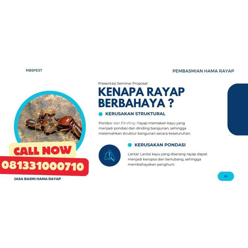 Penanganan Rayap Sistem Pipanisasi Injeksi Umpan Bergaransi - Semarang