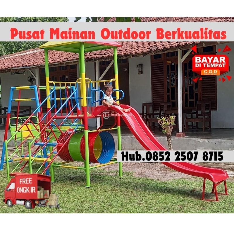 Ayunan Besi Sederhana Dan Perosotan Custom - Mojokerto