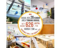 Jual Rumah Kost 26 Kamar Terisi Penuh dekat Kampus Trisakti Tomang  - Jakarta Barat