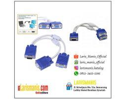 Kabel VGA Cabang 1 Male 2 Female Kabel VGA Splitter - Semarang