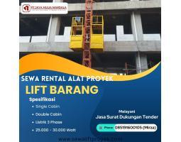 Spesialis Sewa Rental Alat Proyek Lift Barang - Palangkaraya