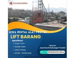 Rental Lift Barang Harga Terjangkau - Samarinda  