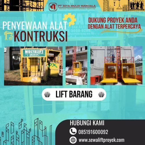 Lift Barang Proyek Sewa Murah - PT. Jaya Mulia Mandala - Pekanbaru