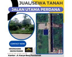 Dijual Murah Tanah Luas 378 m2 Jl Utama Perdana - Pontianak