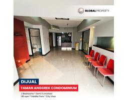 Dijual Apartemen Taman Anggrek Condominium, 2 Bedroom, Semi Furnished Standard, Middle Floor - Jakarta Barat