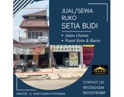 Dijual Ruko Luas 300 m2 Posisi Hook Setia Budi Pusat Kota - Pontianak