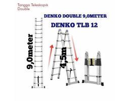 Tangga Teleskopik Lipat  Double DENKO TLB-124 - Surabaya