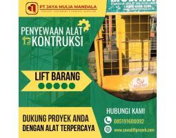 Sewa Lift Barang Proyek PT. Jaya Mulia Mandala - Banda Aceh 