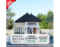 Dijual Rumah Hook, LT. 208m2, LB. 65m2, SHM, Free Gazebo, Bisa Untuk Villa, Dekat Wisata Kaliurang, Sleman - Yogyakarta