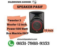 Dijual Speaker Pasif Elsound 15 inch, Woofer 12 inch, Power 500watt - Jakarta Barat