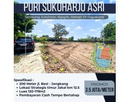 Jual Tanah Pekarangan Luas 132 m2 Strategis Timur Jakal Km 12.5 - Sleman